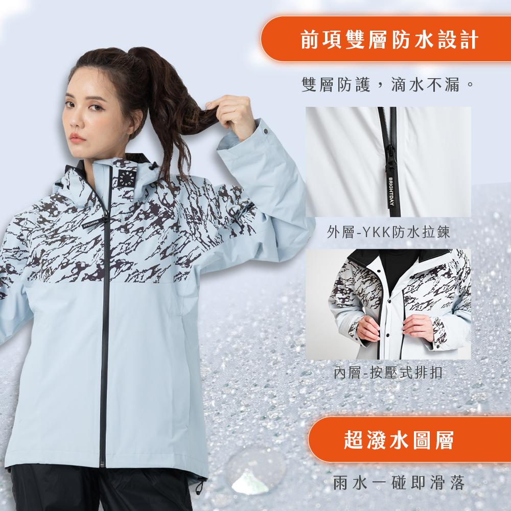 【Outperform 奧德蒙】Supernova Lite 超氫星防水透氣機能外套 (銀河灰) -  Webike摩托百貨