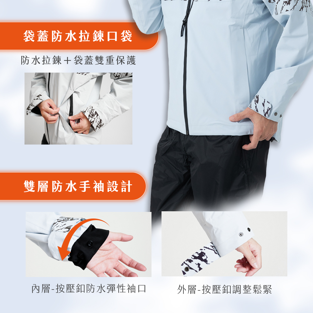 【Outperform 奧德蒙】Supernova Lite 超氫星防水透氣機能外套 (銀河灰) -  Webike摩托百貨