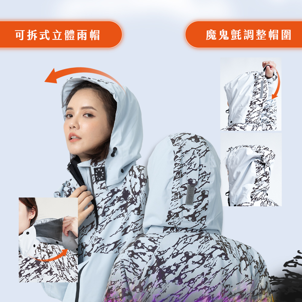 【Outperform 奧德蒙】Supernova Lite 超氫星防水透氣機能外套 (銀河灰) -  Webike摩托百貨