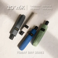 (IF34)極致撥水省力碳纖超輕自動折傘 | 20*6K